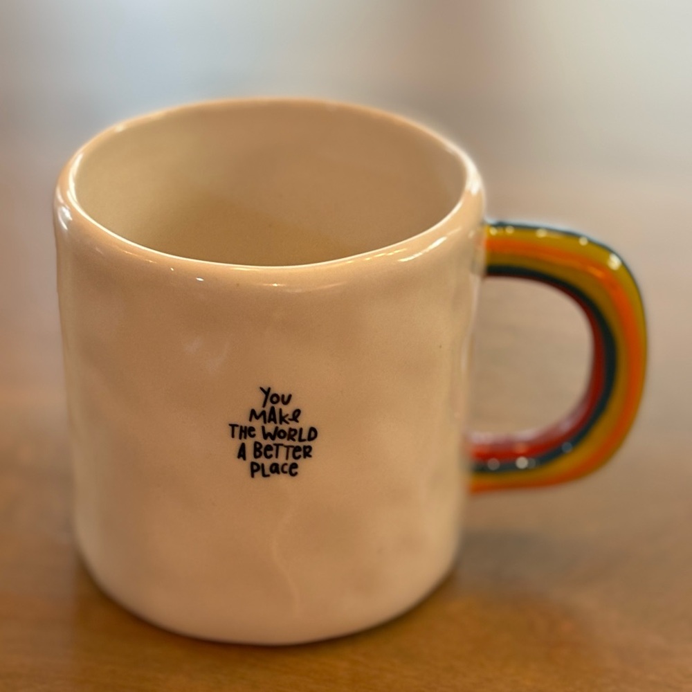 NATURAL LIFE You Make The World A Better Place Rainbow Mug - Picture 2 of 6